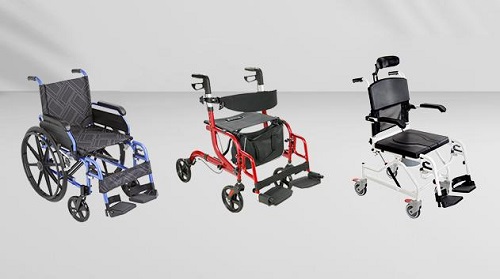 ¿Cuál es la diferencia entre un caminante Rollator con canasta y una silla de ruedas?