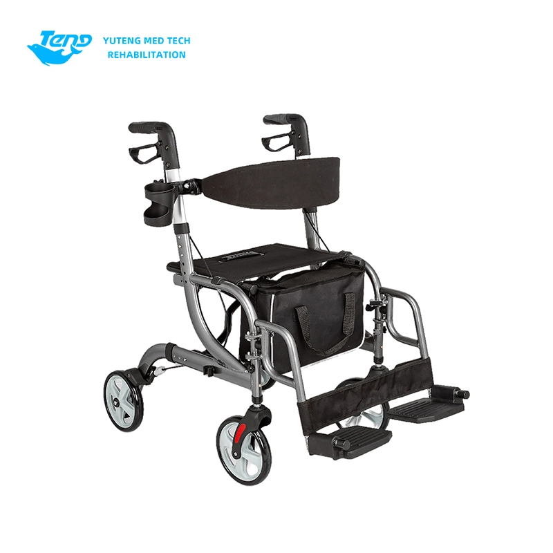 Rollador de ancianos a cuatro ruedas