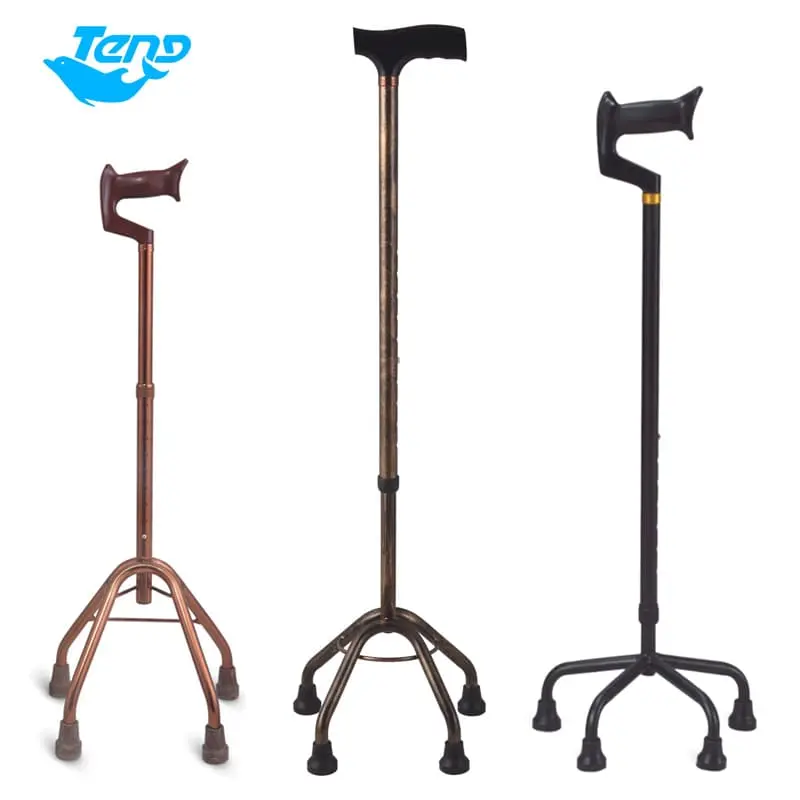 Muleta médica de cuatro patas