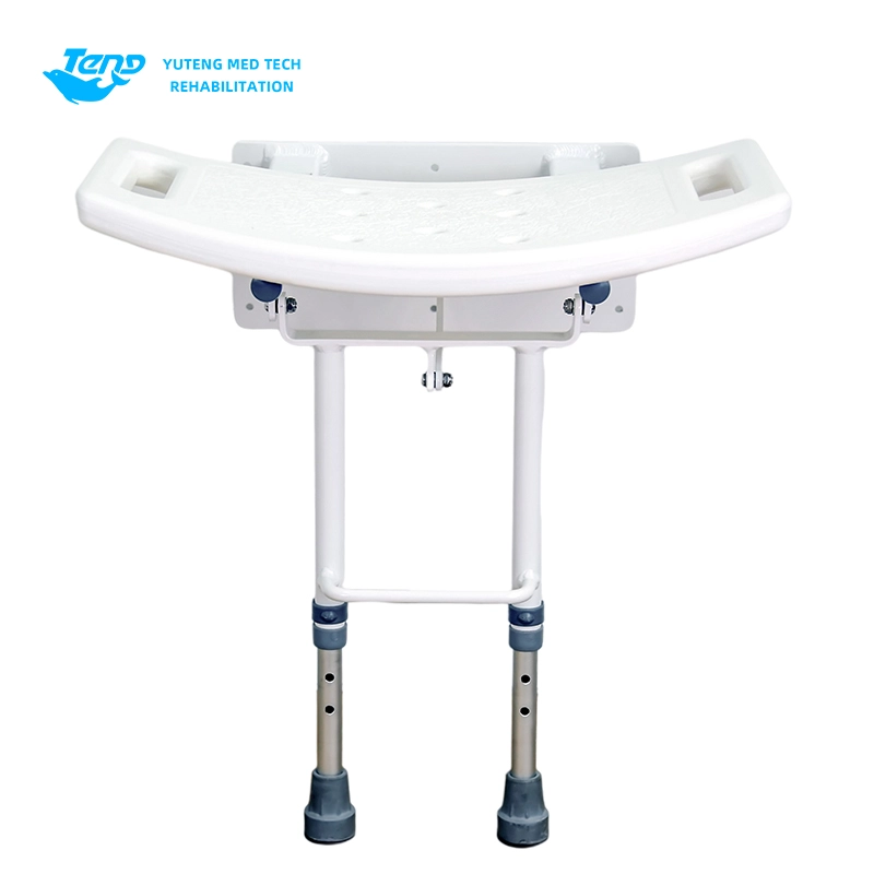 Asiento de ducha plegable montada en la pared